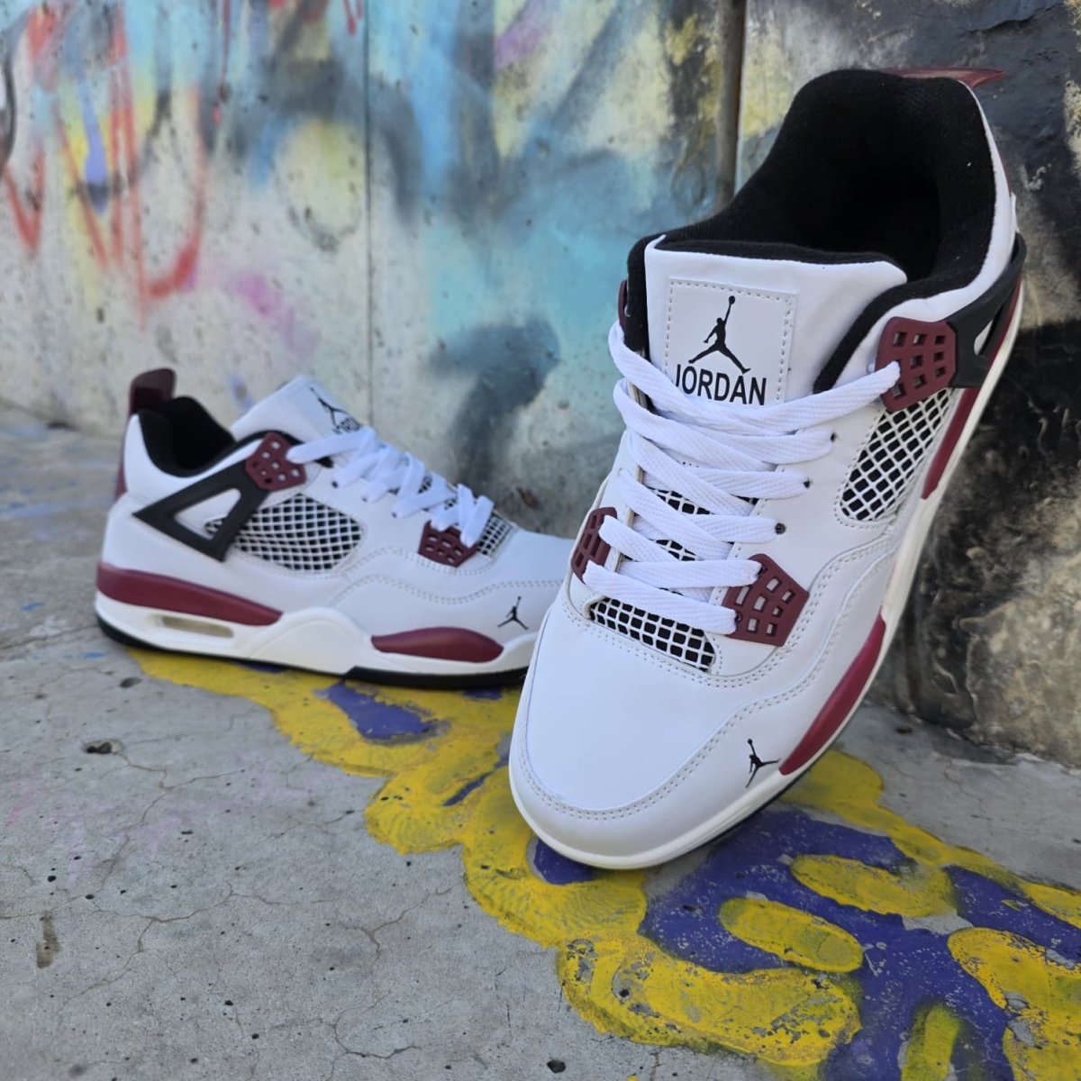 Air Jord alb visiniu - JustShoes